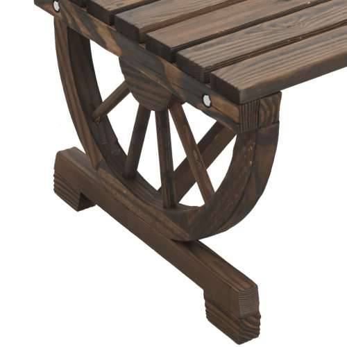 Vrtni stolić za kavu 90 x 50 x 40 cm od masivne jelovine - Tamno smeđa 1 Cijena