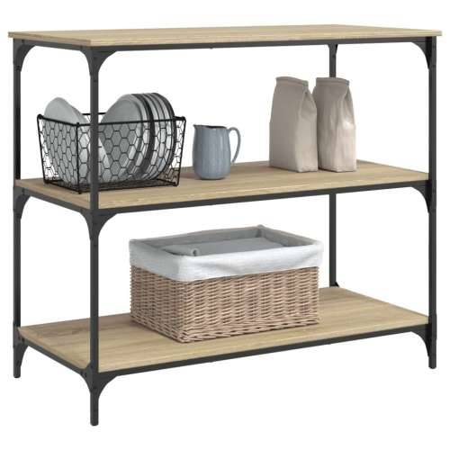 Kuhinjska kolica boja hrasta 102 x 50 x 95 cm konstruirano drvo sonoma hrast Cijena