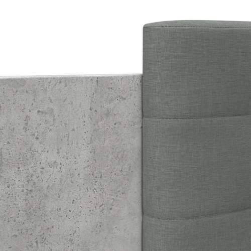 Okvir kreveta s uzglavljem siva boja betona 135x190 cm drveni - Beton siva 135 x 190 cm Cijena