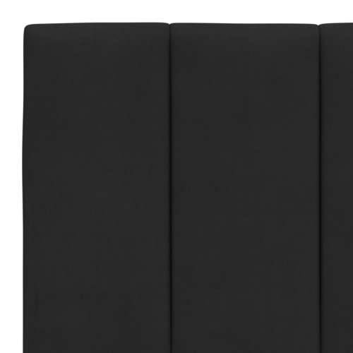 Okvir kreveta s LED svjetlima crni 160 x 200 cm baršunasti - Crna 160 x 200 cm Cijena