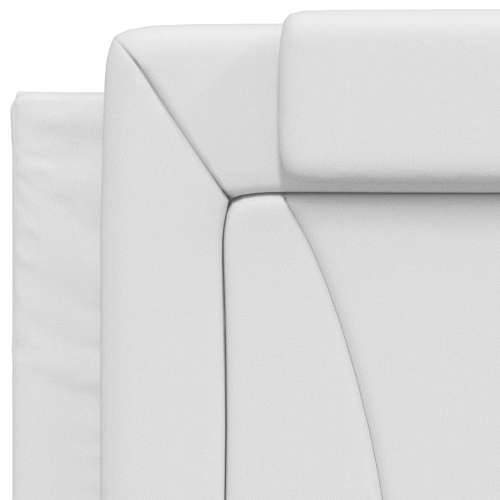 Okvir kreveta s LED svjetlima bijeli 80 x 200 cm umjetna koža - Bijela 80 x 200 cm Cijena