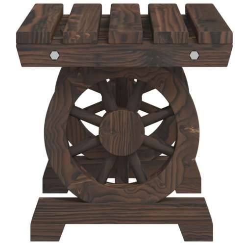 Vrtni tabure 40 x 36,5 x 38,5 cm od masivne jelovine - Tamno smeđa 40 x 36,5 x 38,5 cm 1 Cijena