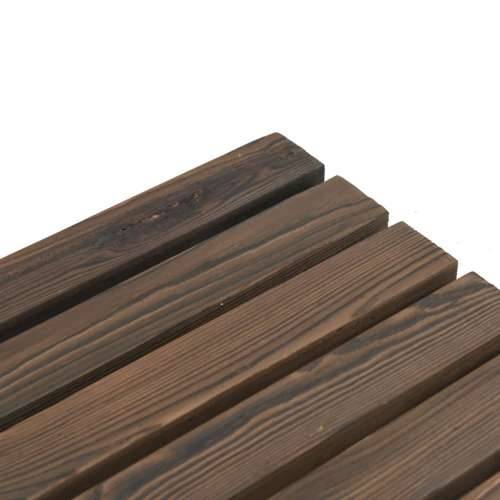 Vrtni tabure 40 x 36,5 x 38,5 cm od masivne jelovine - Tamno smeđa 40 x 36,5 x 38,5 cm 1 Cijena