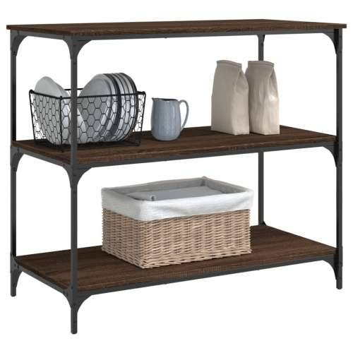 Kuhinjska kolica boja hrasta 102 x 50 x 95 cm konstruirano drvo - Smeđi hrast Cijena