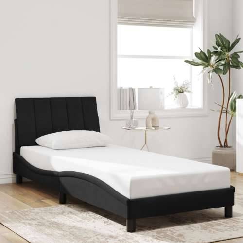 Okvir kreveta s LED svjetlima crni 90 x 200 cm baršunasti - Crna 90 x 200 cm Cijena