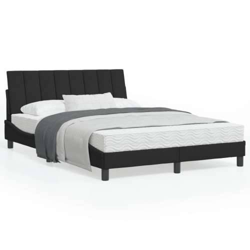 Okvir kreveta s LED svjetlima crni 120 x 200 cm baršunasti - Crna 120 x 200 cm Cijena