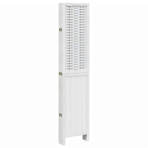 Paravan - Sobna pregrada s 6 panela bijela od masivnog drva paulovnije - 40 x 180 cm 1 6 Cijena