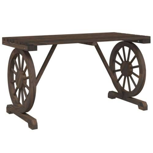 Vrtni stol 115 x 55 x 65 cm od masivne jelovine - Tamno smeđa 1 Cijena