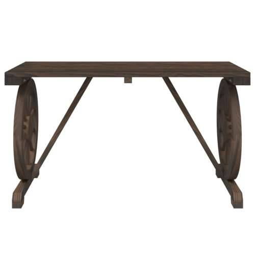 Vrtni stol 115 x 55 x 65 cm od masivne jelovine - Tamno smeđa 1 Cijena