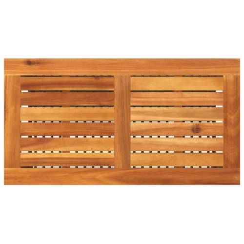 Vrtni stol crni 70 x 38 x 42 cm od poliratana i drva bagrema - Crna i smeđa 70 x 38 x 42 cm 1 Cijena