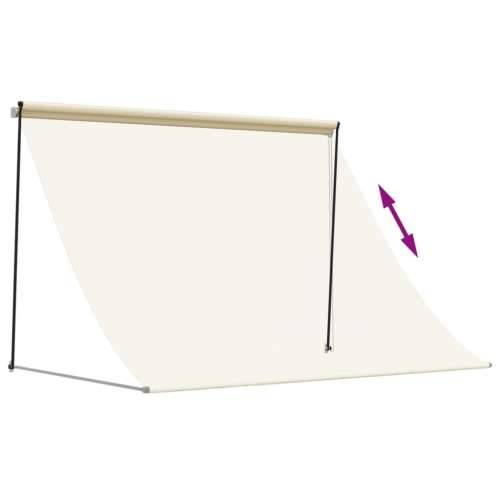 Tenda na uvlačenje krem 250 x 150 cm od tkanine i čelika - Krema 250 x 150 cm 1 Cijena