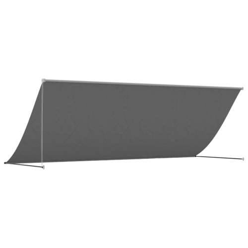 Tenda na uvlačenje antracit 400 x 150 cm od tkanine i čelika - Antracit 400 x 150 cm 1 Cijena