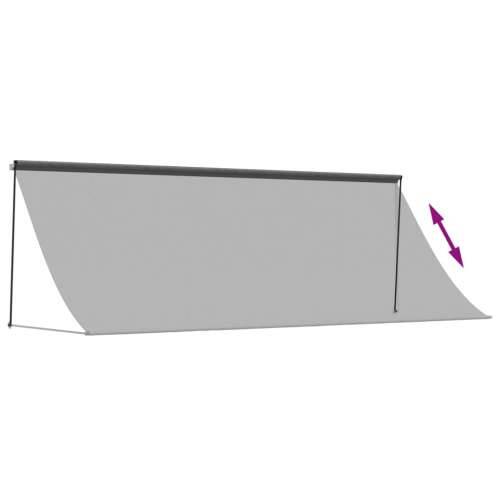 Tenda na uvlačenje antracit 400 x 150 cm od tkanine i čelika - Antracit 400 x 150 cm 1 Cijena