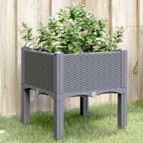 Vrtna sadilica s nogama plava siva 40 x 40 x 42 cm PP - Plavo-siva 40 x 40 x 42 cm 1 Cijena