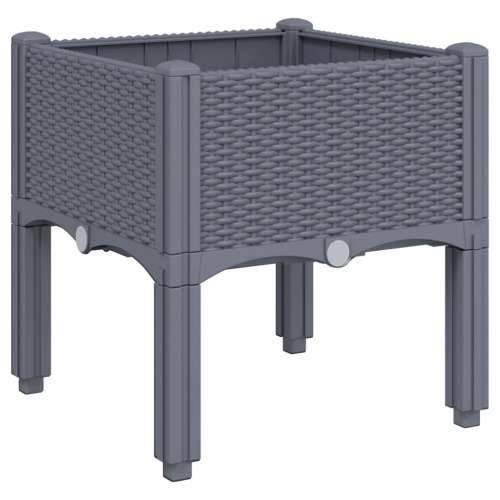 Vrtna sadilica s nogama plava siva 40 x 40 x 42 cm PP - Plavo-siva 40 x 40 x 42 cm 1 Cijena