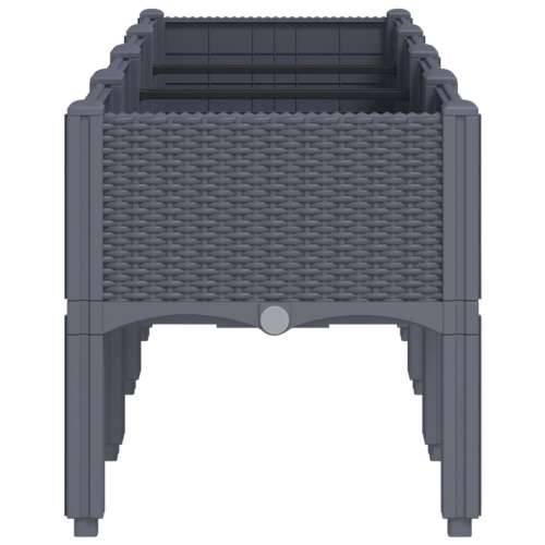 Vrtna sadilica s nogama plava siva 160 x 40 x 42 cm PP - Plavo-siva 160 x 40 x 42 cm 1 Cijena