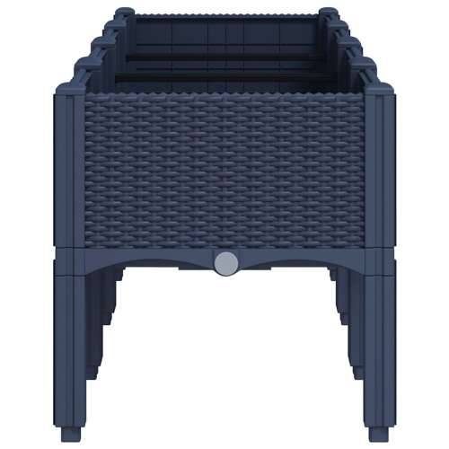 Vrtna sadilica s nogama plava siva 160 x 40 x 42 cm PP - Plavo-siva 160 x 40 x 42 cm 1 Cijena