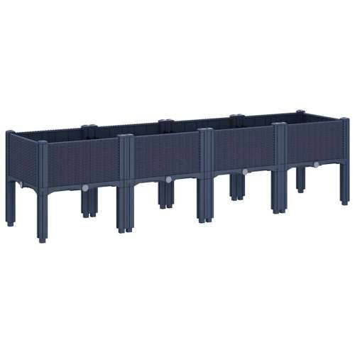 Vrtna sadilica s nogama plava siva 160 x 40 x 42 cm PP - Plavo-siva 160 x 40 x 42 cm 1 Cijena