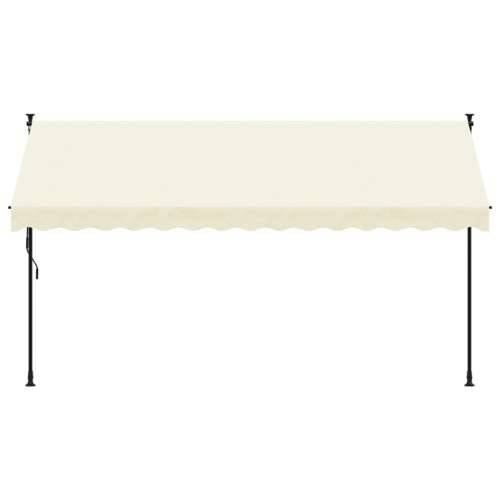 Tenda na uvlačenje krem 350 x 150 cm od tkanine i čelika - Krema 350 x 150 cm 1 Cijena