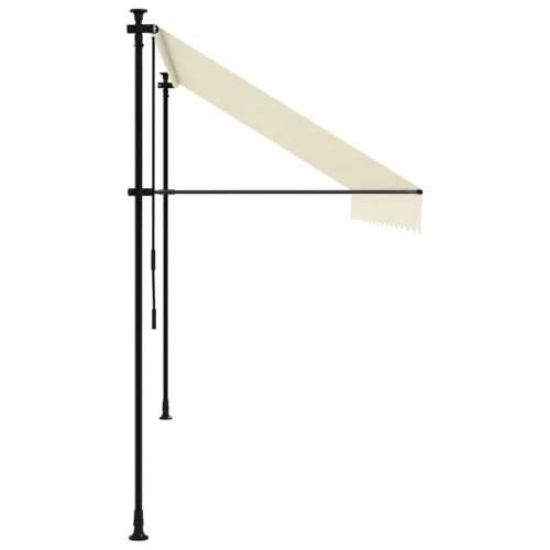 Tenda na uvlačenje krem 350 x 150 cm od tkanine i čelika - Krema 350 x 150 cm 1 Cijena