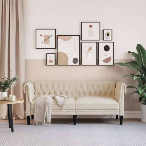 Dvosjed Chesterfield platneni - Krema Dvosjedi Cijena