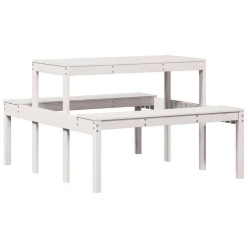 Stol za piknik bijeli 110 x 134 x 75 cm od masivne borovine Bijela 110 x 134 x 75cm 1 Cijena
