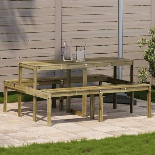 Stol za piknik 160 x 134 x 75 cm od impregnirane borovine - Prirodno impregnirano 160 x 134 x 75 cm 1 Cijena