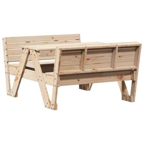 Stol za piknik za djecu 88 x 122 x 58 cm od masivne borovine Prirodna boja bora 1 Cijena