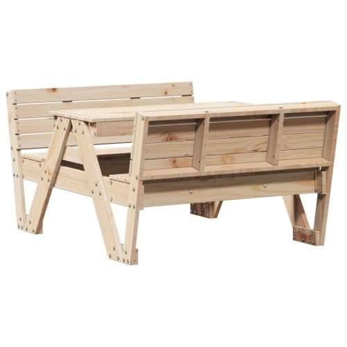 Stol za piknik za djecu 88 x 122 x 58 cm od masivne borovine Prirodna boja bora 1 Cijena