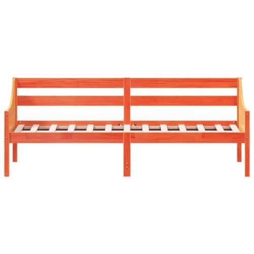 Dnevni krevet bez madraca voštano smeđi 100x200 cm od borovine - Smeđa 100 x 200 cm Cijena