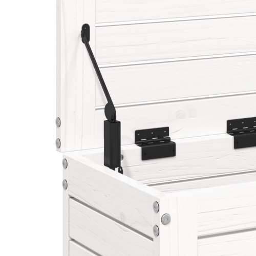 Vrtni tabure bijeli 62 x 31,5 x 52 cm od masivne borovine - Bijela borovina 1 Visoki tabure sa spremištem Cijena