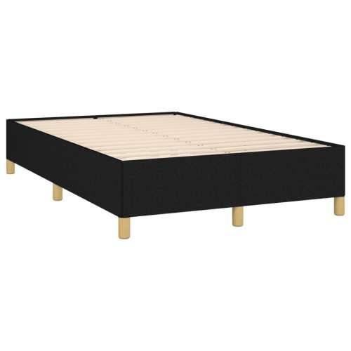 Krevet box spring s madracem LED crni 120 x 190 cm od tkanine - Crna 120 x 190 cm Okomite pruge Cijena