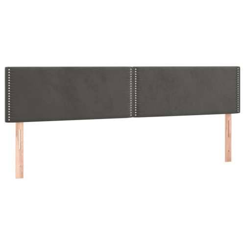Krevet box spring s madracem LED tamnosivi 120 x 190 cm baršun - Tamno siva 120 x 190 cm Obično s čavlima Cijena