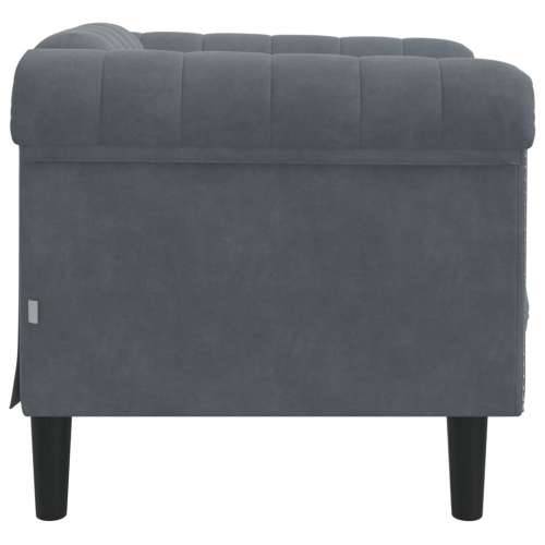 Fotelja tamnosiva baršunasta - Tamno siva Sofa Cijena