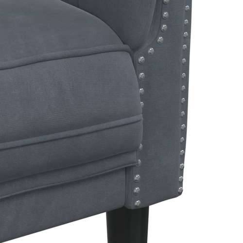 Fotelja tamnosiva baršunasta - Tamno siva Sofa Cijena