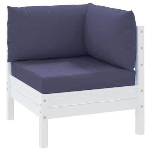 Jastuci za palete 3 kom modri od tkanine Oxford - Modra 1 kutna sofa Cijena