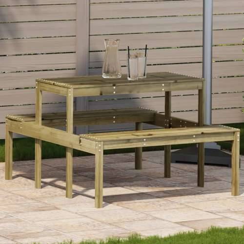 Stol za piknik 110 x 134 x 75 cm od impregnirane borovine Prirodno impregnirano 110 x 134 x 75cm 1 Cijena