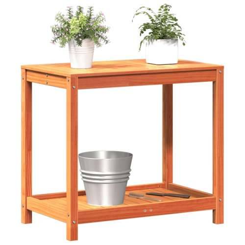 Stol za sadnju s policom voštano smeđi 82,5x50x75 cm borovina - Voštano smeđa 82.5 x 50 x 75 cm 1 Cijena