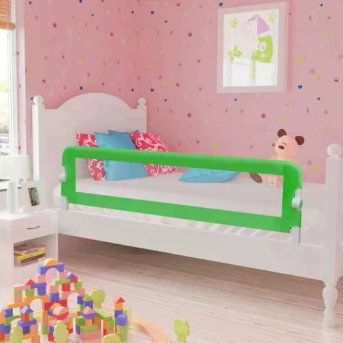 Sigurnosna ograda za dječji krevetić 150 x 42 cm zelena Cijena