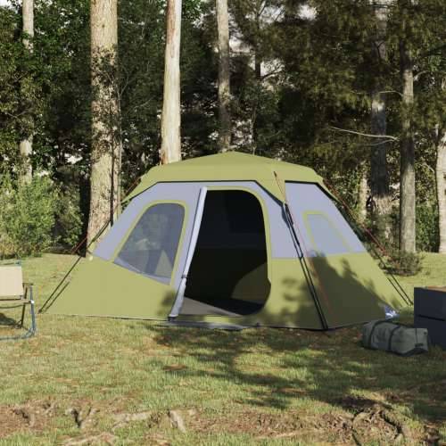 Šator za kampiranje za 6 osoba zeleni vodootporni