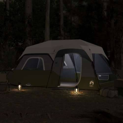 Šator za kampiranje s LED svjetlom za 9 osoba svjetlozeleni Cijena