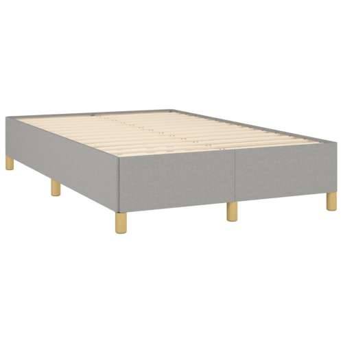 Krevet s oprugama i madracem LED svjetlosivi 120x190 cm tkanina - Svjetlosiva 120 x 190 cm Gladak dizajn Cijena