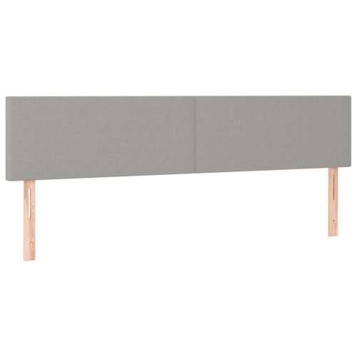Krevet s oprugama i madracem LED svjetlosivi 120x190 cm tkanina - Svjetlosiva 120 x 190 cm Gladak dizajn Cijena