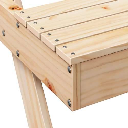 Stol za piknik 105 x 134 x 75 cm od masivne borovine - Prirodna boja bora 1 Cijena