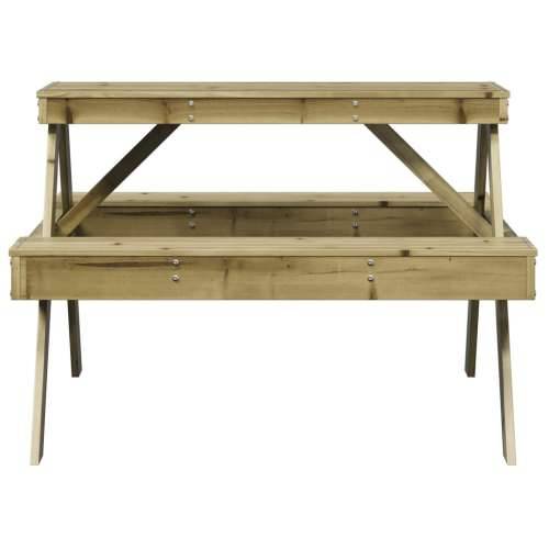 Stol za piknik 105 x 134 x 75 cm od impregnirane borovine - Prirodno impregnirano 1 Cijena