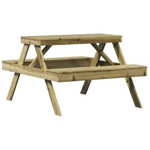 Stol za piknik 105 x 134 x 75 cm od impregnirane borovine - Prirodno impregnirano 1 Cijena