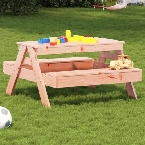 Stol za piknik za djecu 88 x 97 x 52 cm od masivne duglazije - Prirodni douglas 1 Cijena