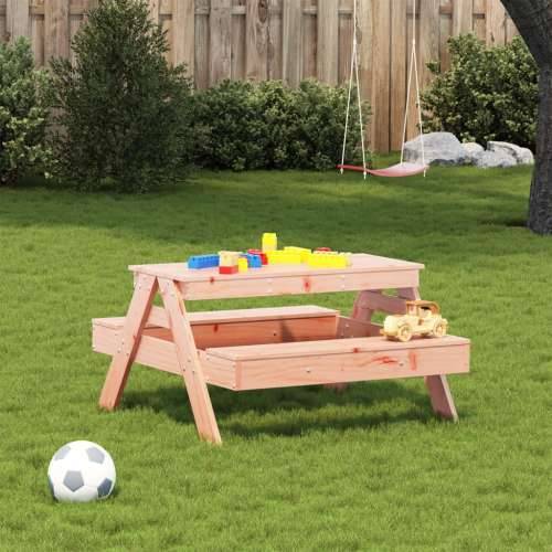 Stol za piknik za djecu 88 x 97 x 52 cm od masivne duglazije - Prirodni douglas 1 Cijena