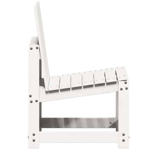 Vrtna stolica bijela 50,5 x 55 x 77 cm od masivne borovine - Bijela boja bora 1 Cijena