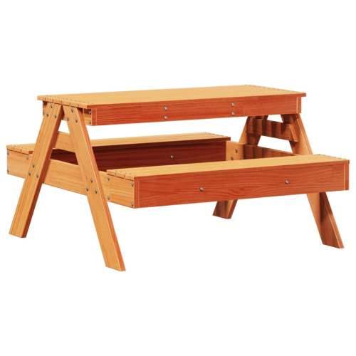 Stol za piknik za djecu voštano smeđi 88x97x52 cm od borovine - Voštano smeđa 1 Cijena